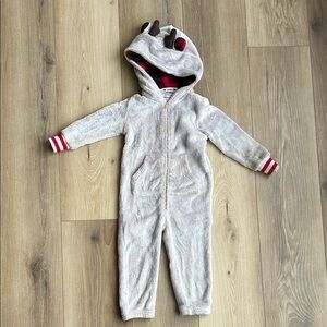 Canadiana hooded bodysuit, 2T, soft and cosy!